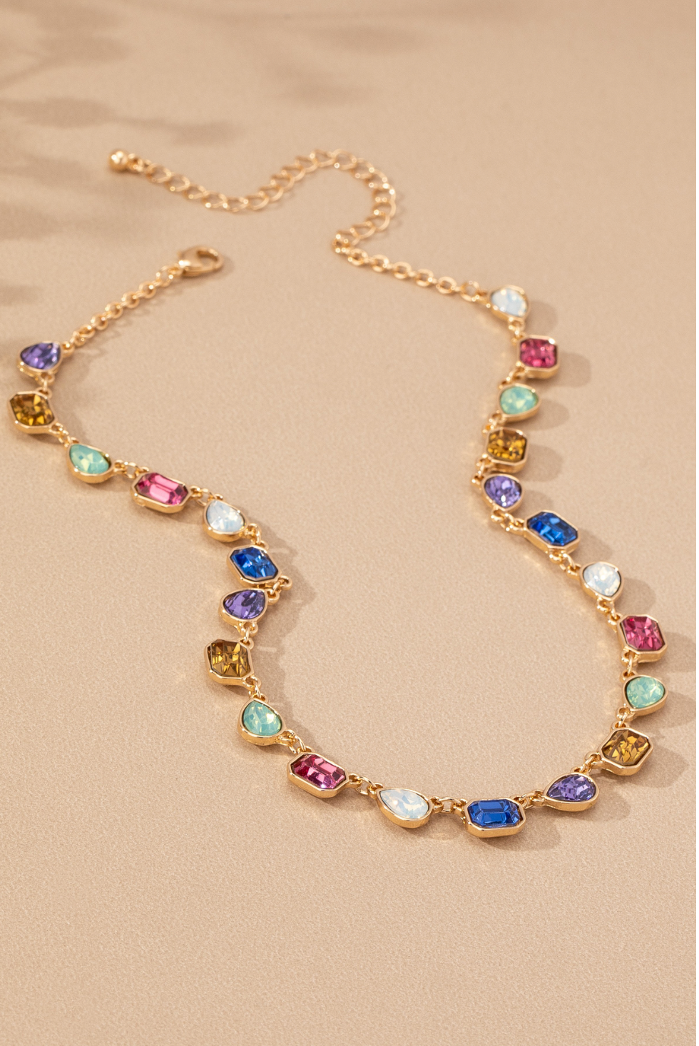 FACETED GEM NECKLACE