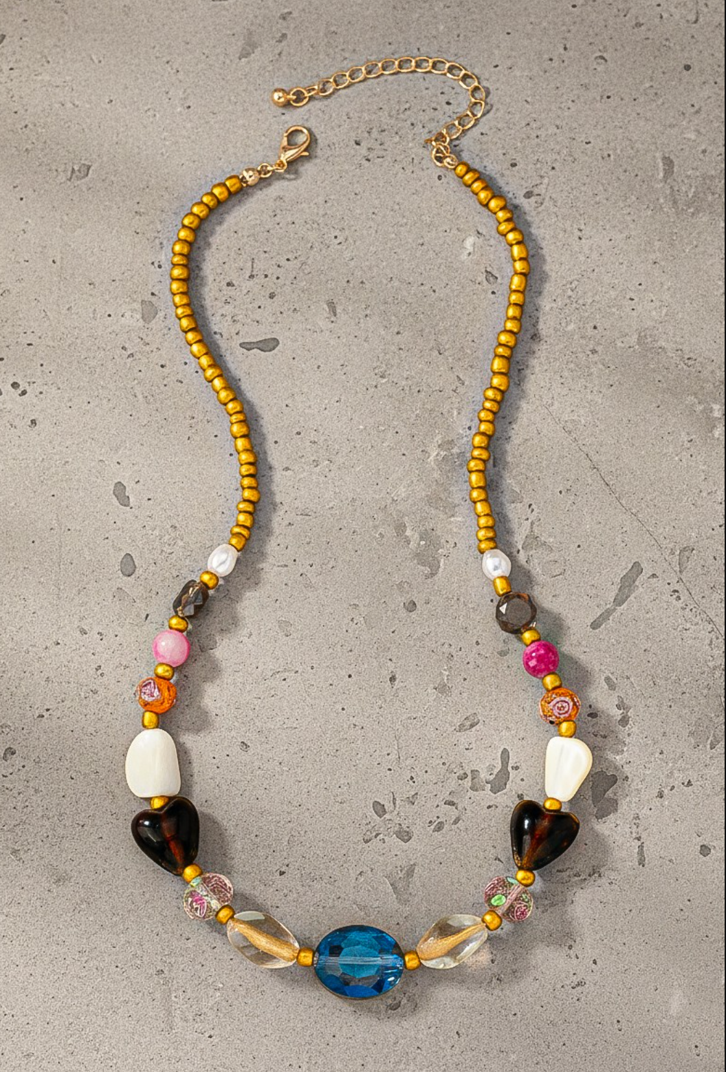 MURANO GLASS BEAD NECKLACE