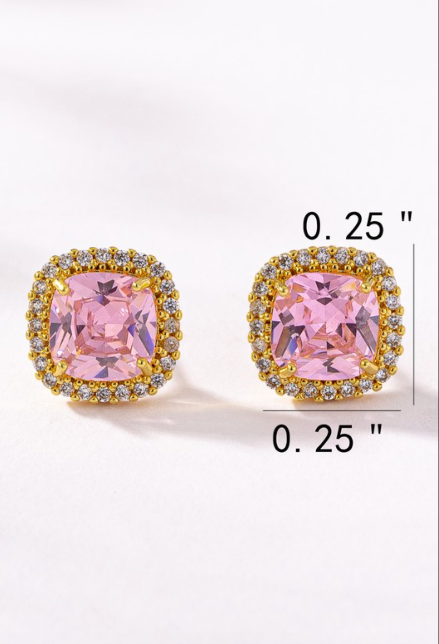 SOIREE PINK DIAMOND EARRINGS