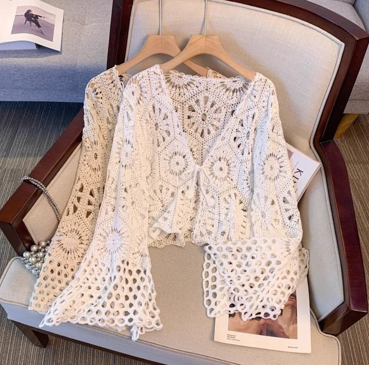 CAMPBELL CROCHET CARDIGAN