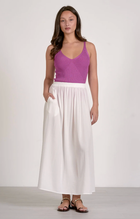 Wistful White Maxi Skirt