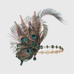 VINTAGE FEATHER HEADBAND ACCESSORY