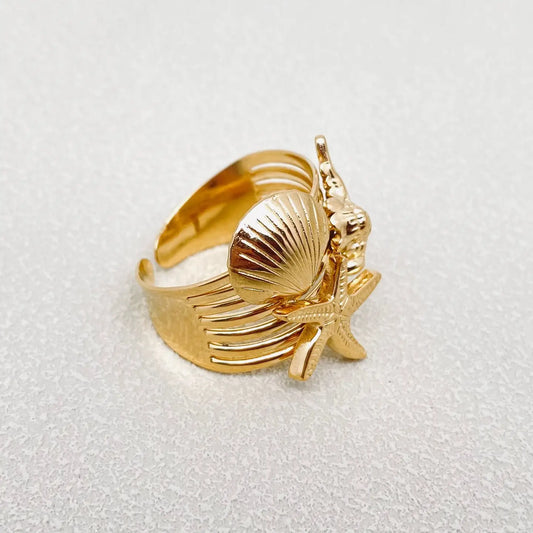 SHELLY STACKED RING