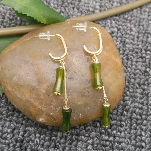 BAMBOO TASSEL EARRINGS