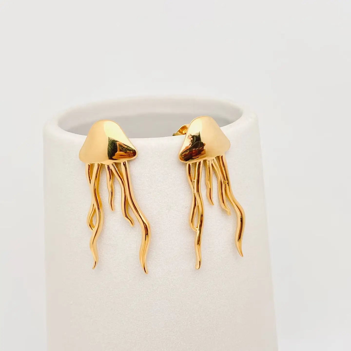GOLDEN JELLYFISH EARRINGS