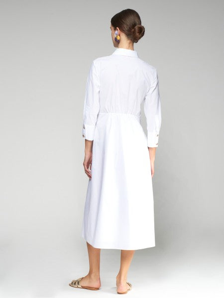 CECILIA WHITE MIDI DRESS