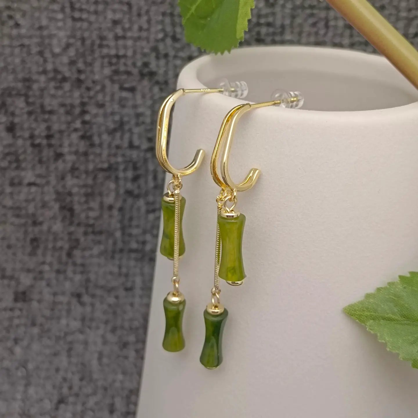 BAMBOO TASSEL EARRINGS