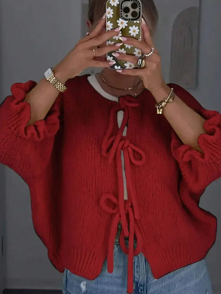 PICNIC PARTY STRING UP CARDIGAN