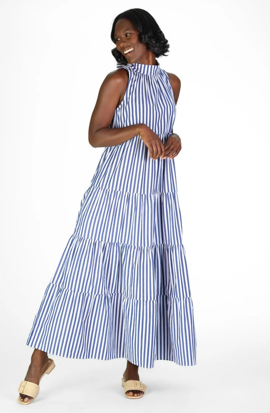 CONNECTICUT STRIPE MAXI DRESS