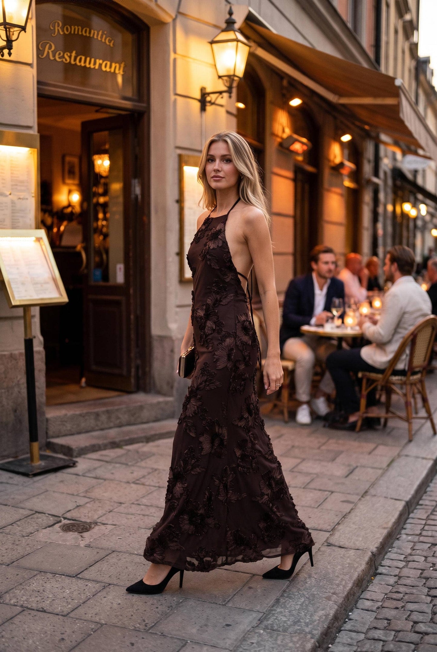 TEXTURED TAVERNA DRESS