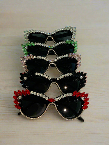RHINESTONE CATEYE SUNGLASSES