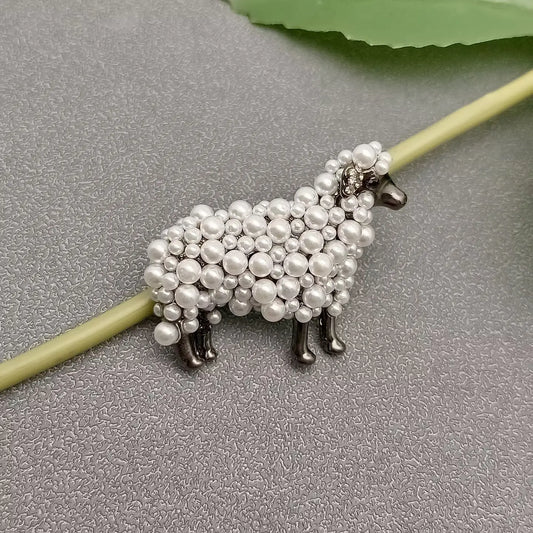 PEARL SHEEP BROOCH