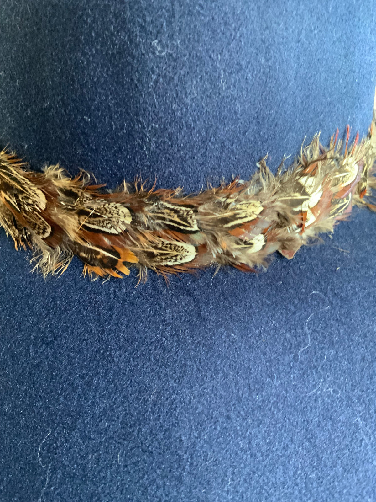 KENSY'S FELT FEATHERED FEDORA HAT