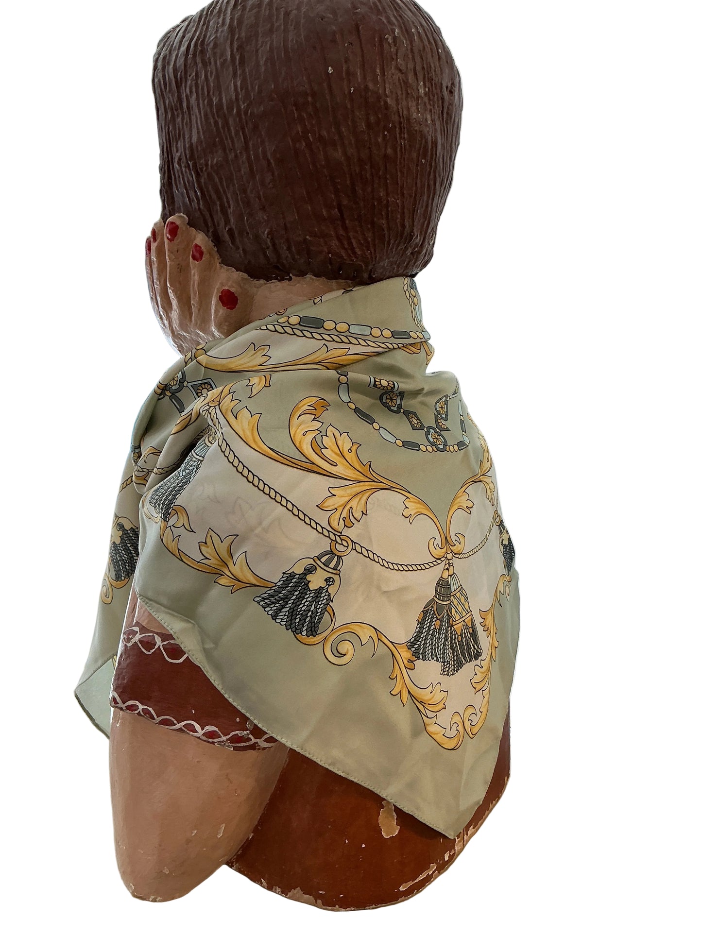 FERN & TASSELS ROPED SCARF