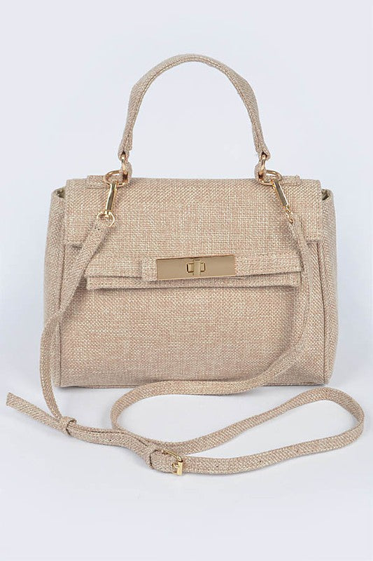 LESLEY LINEN CROSSBODY CLUTCH