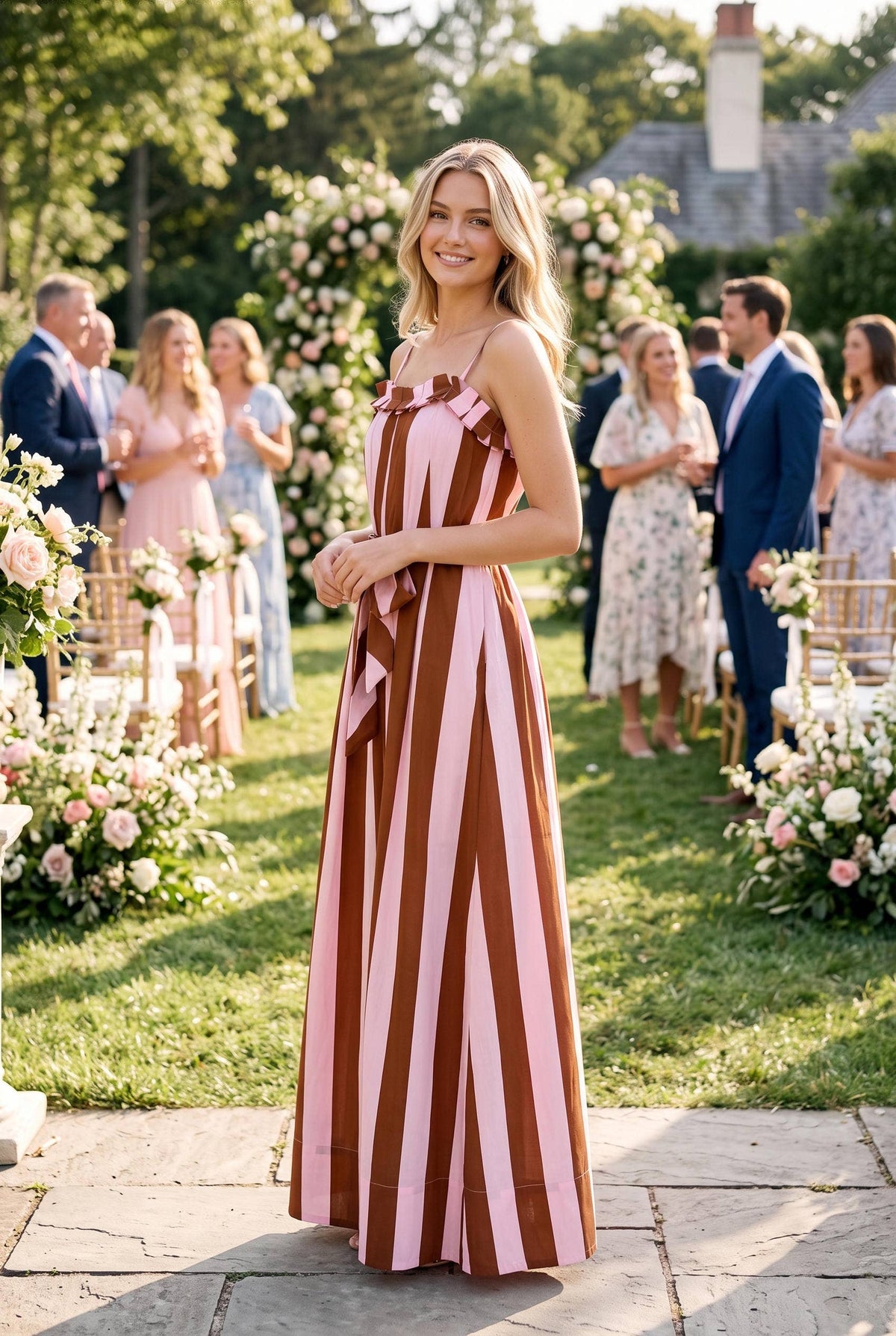 TASKET STRIPE DRESS