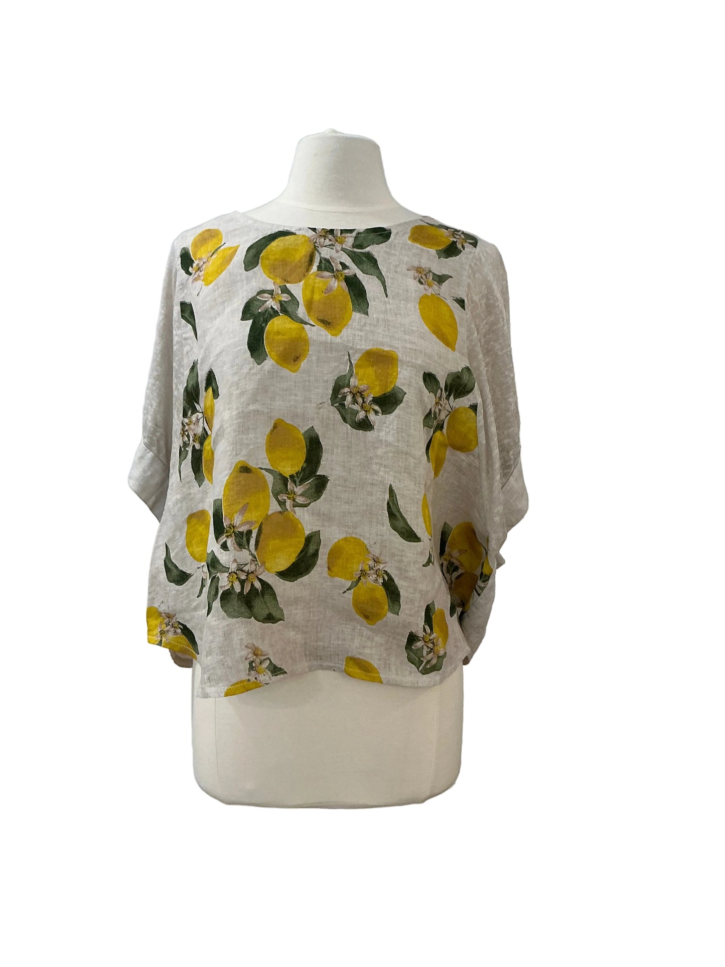 PRATO LEMON LINEN BLOUSE