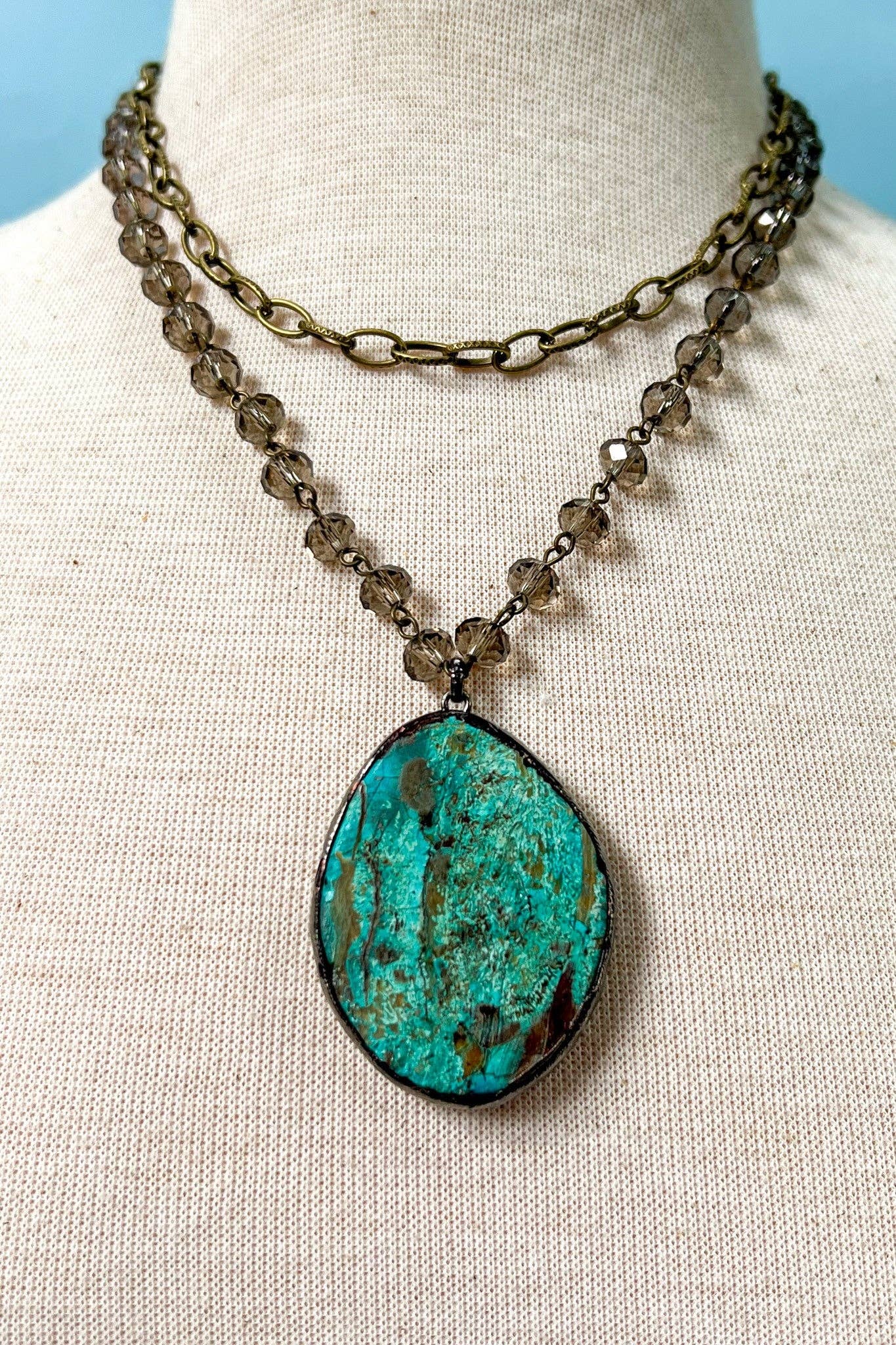 SMOKY MARBLE NECKLACE