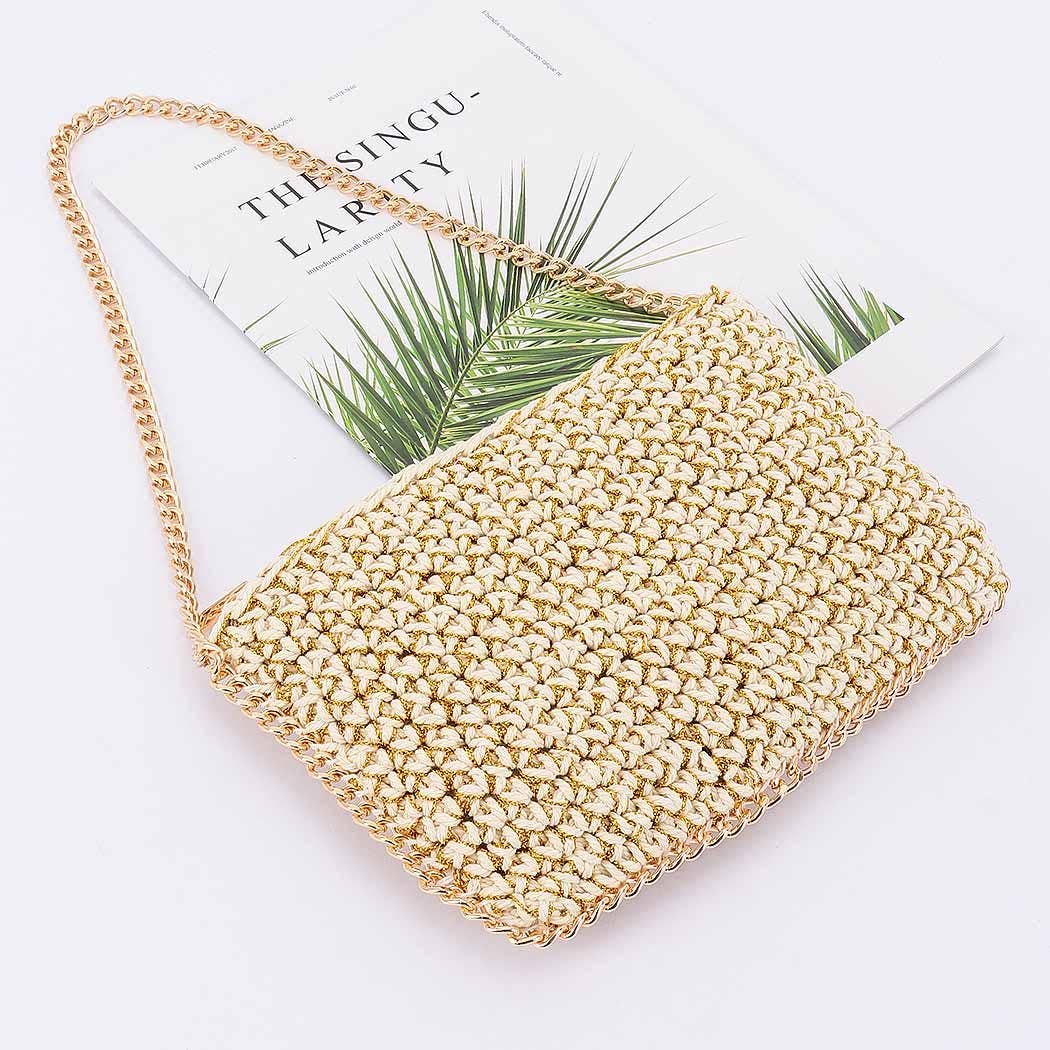 Braided Cotton Chain Shoulder Bag