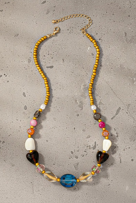 MURANO GLASS BEADED NECKLACE