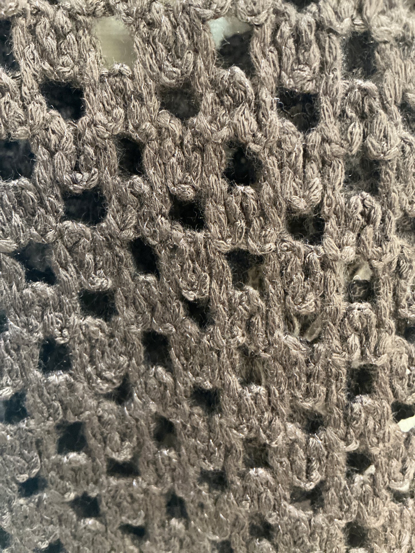 CHOCOLATE CROCHET COVER-UP