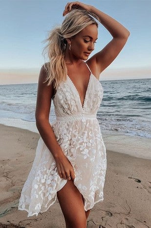 SHEILA FLORAL LACE BEACH SUNDRESS