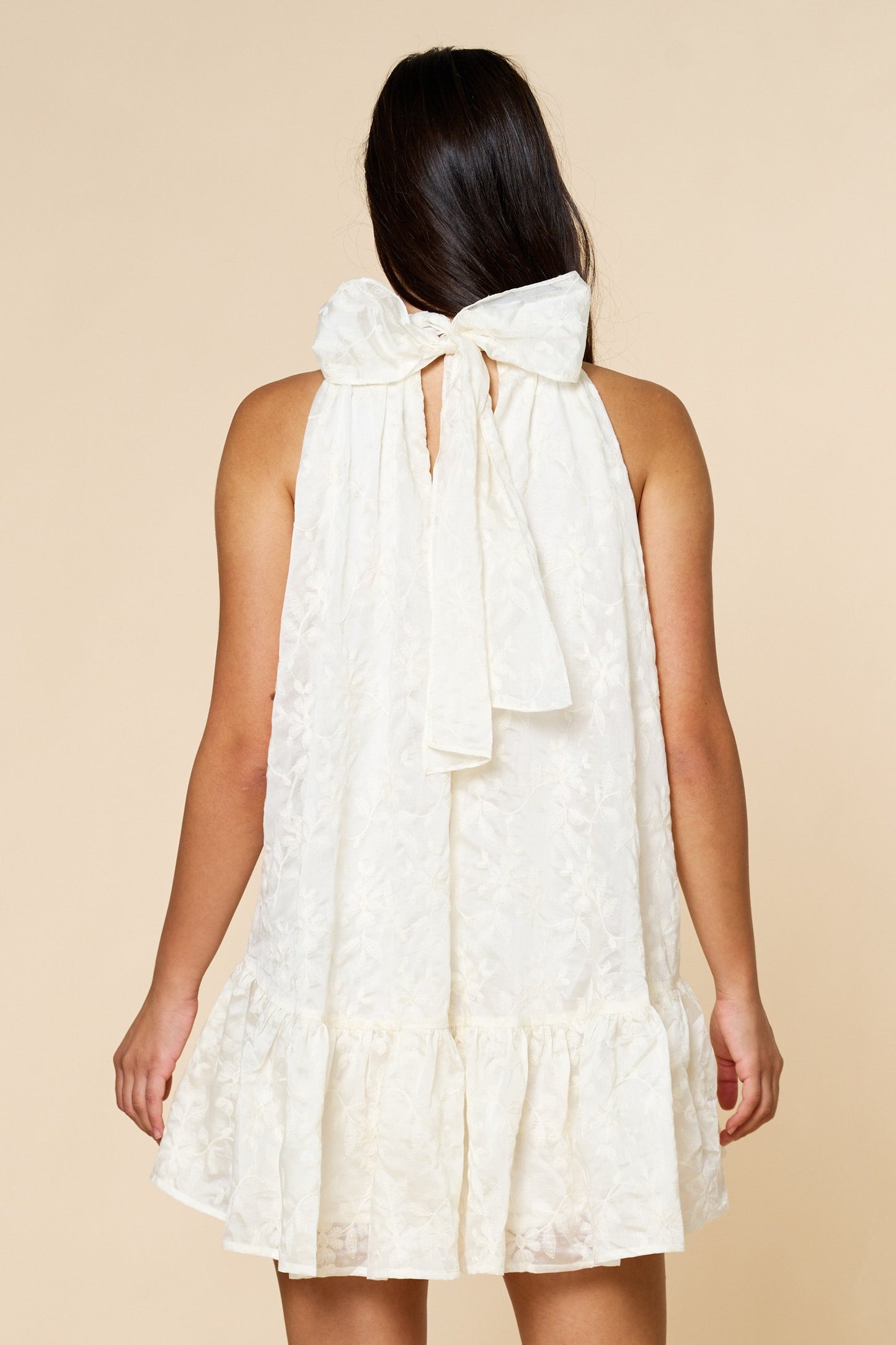 CYNDEE RUFFLED SWING DRESS