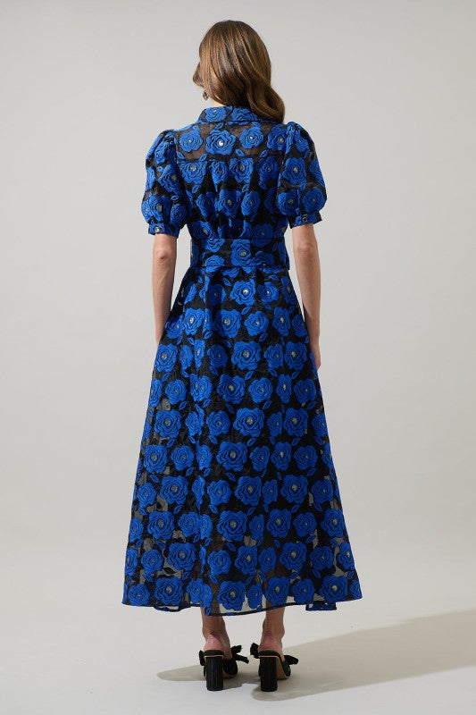 AVELINE MIDNIGHT ROSE DRESS