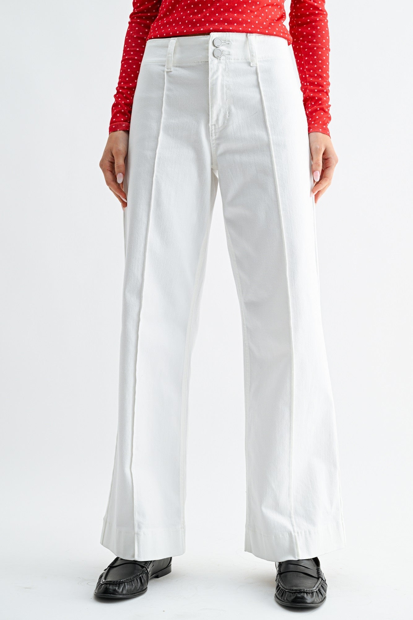 FARAWAY LAND RIDGED WIDE LEG TROUSERS
