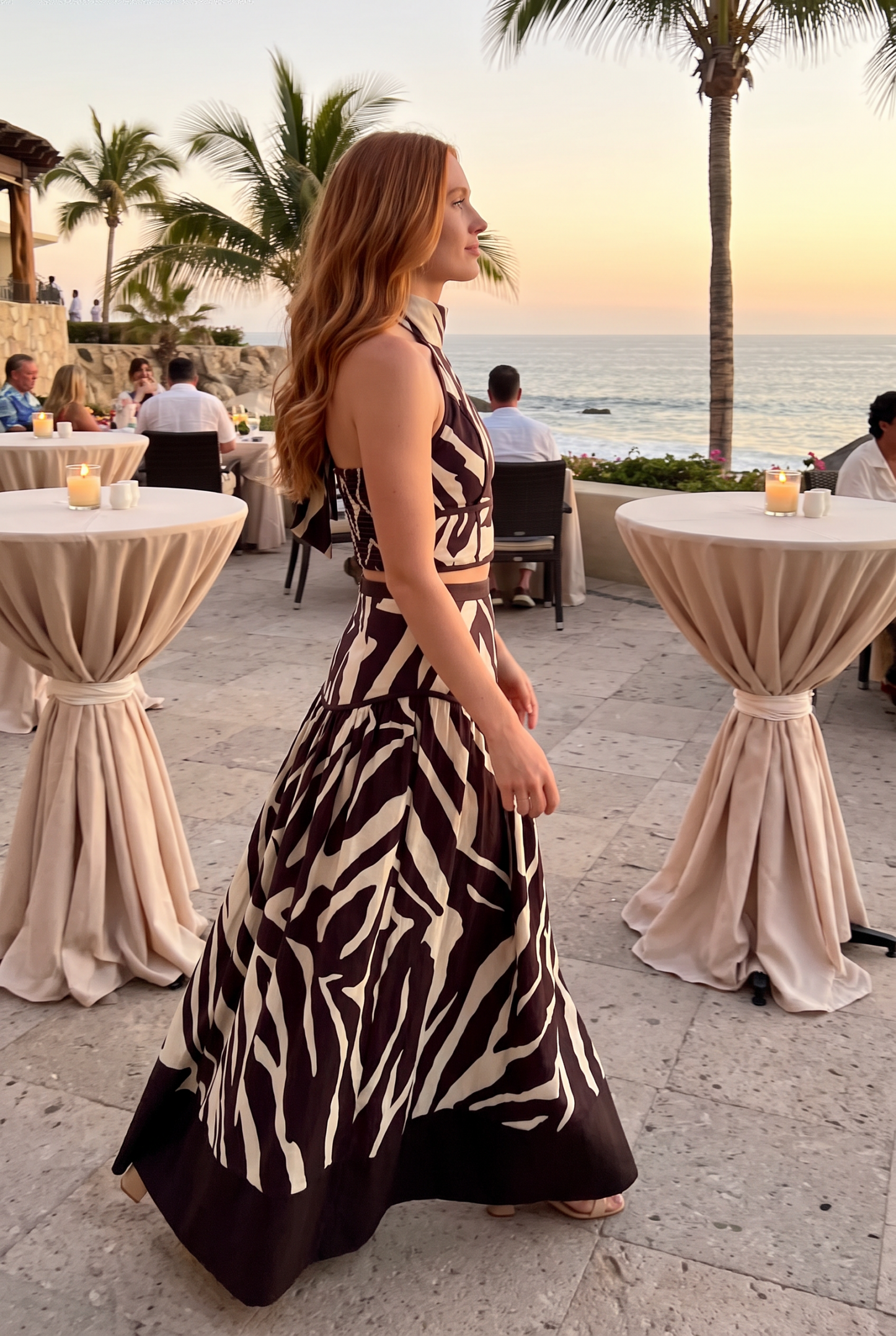 SUDAN ZEBRA TOP & SKIRT SET
