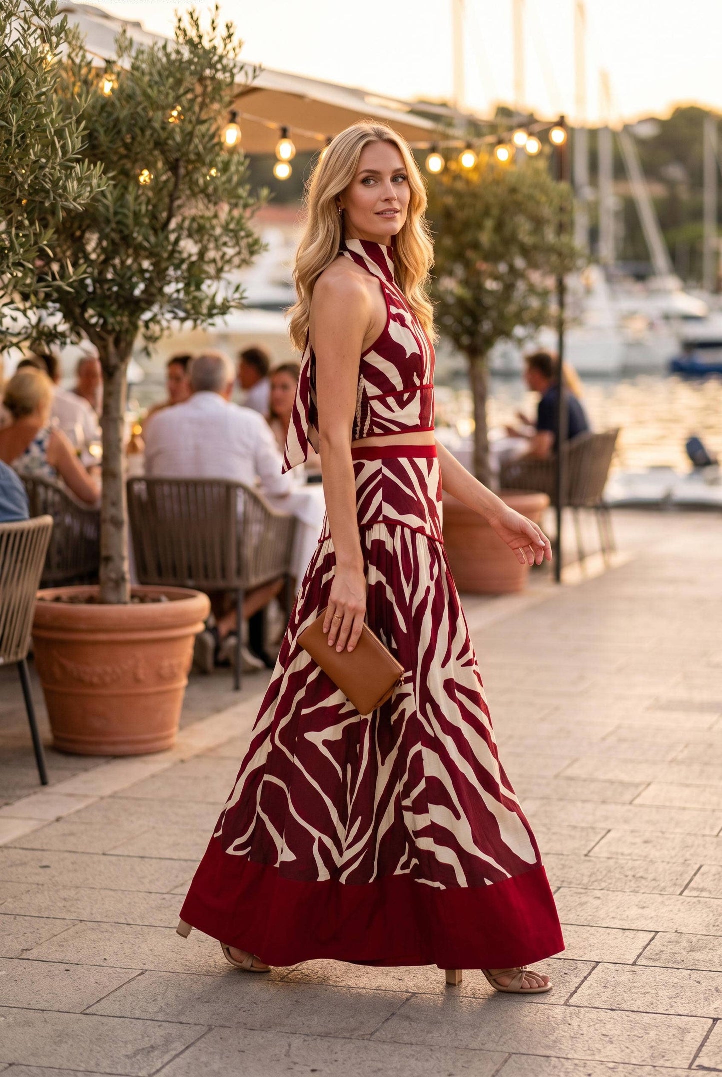SUDAN ZEBRA TOP & SKIRT SET