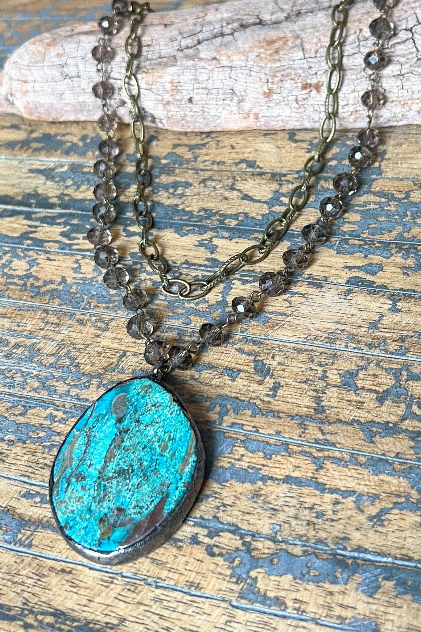 SMOKY MARBLE NECKLACE