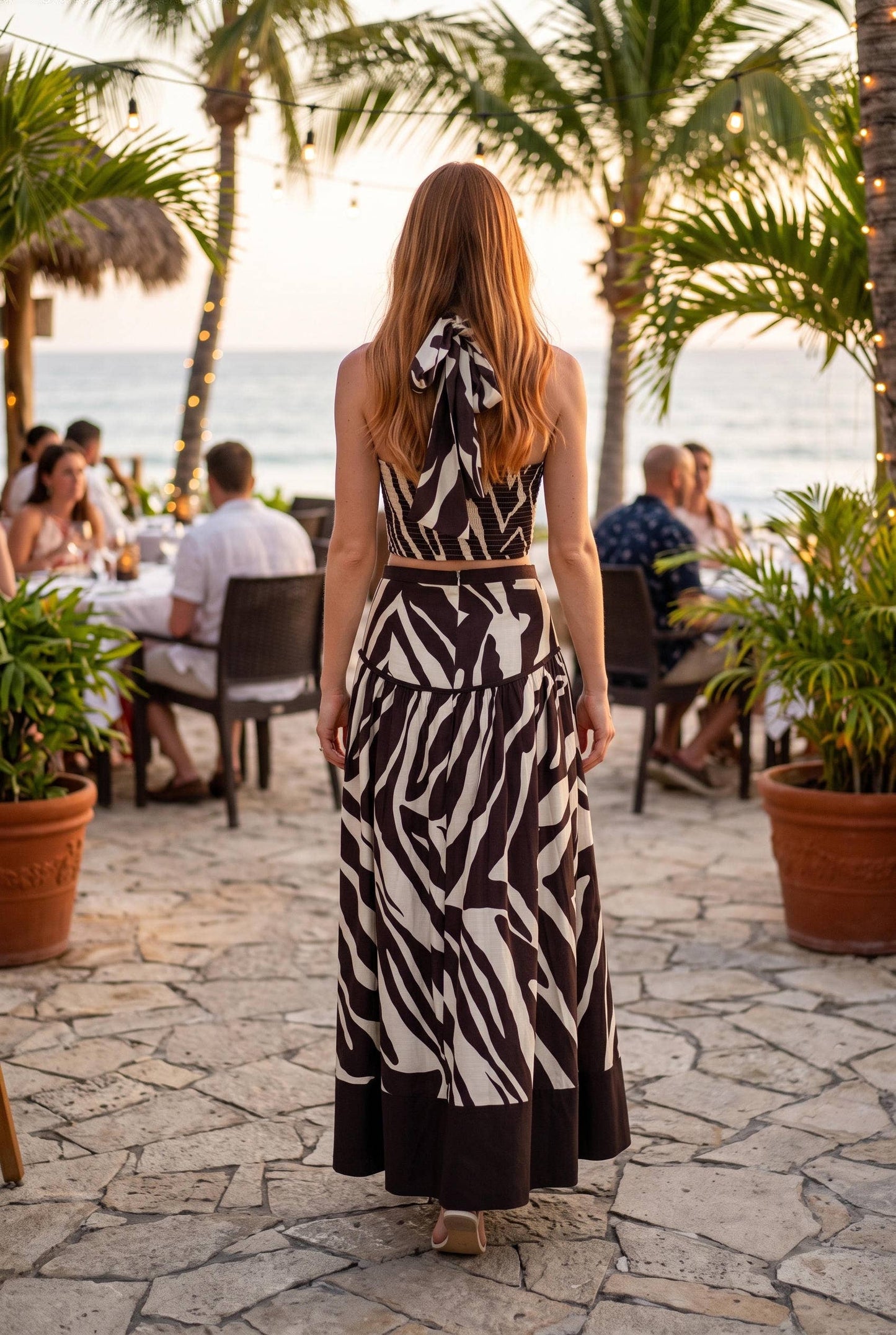 SUDAN ZEBRA TOP & SKIRT SET