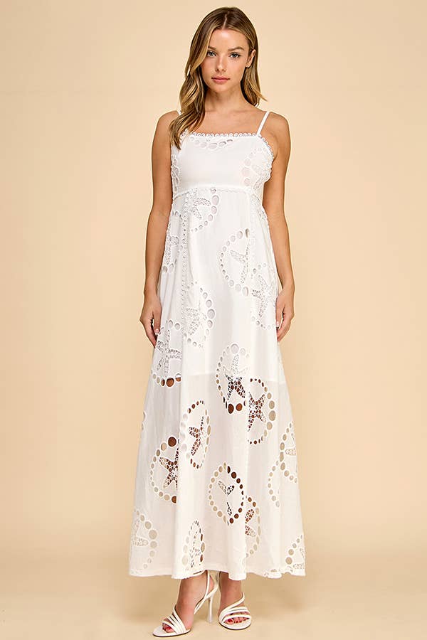 STARFISH  LASER LINEN DRESS