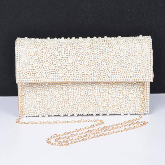 Fancy Pearl Party Clutch