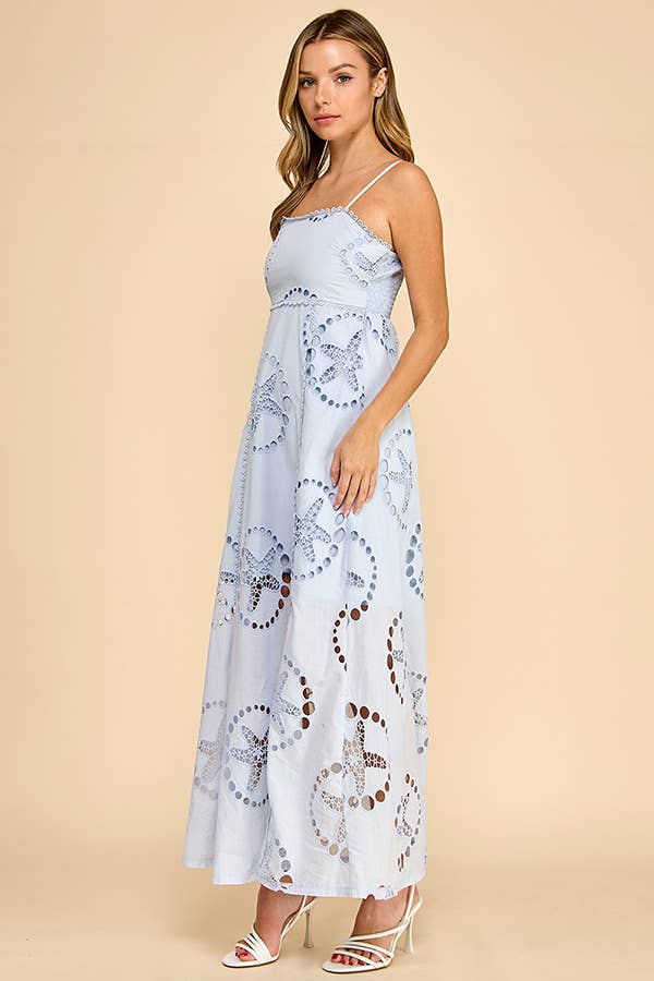 STARFISH  LASER LINEN DRESS