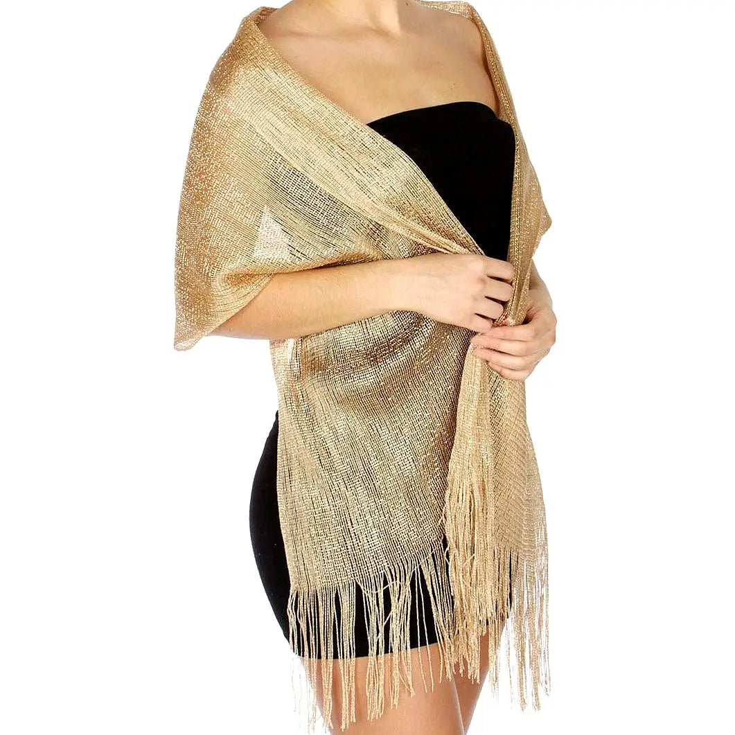 GLITTER DRESS SCARF SHAWL