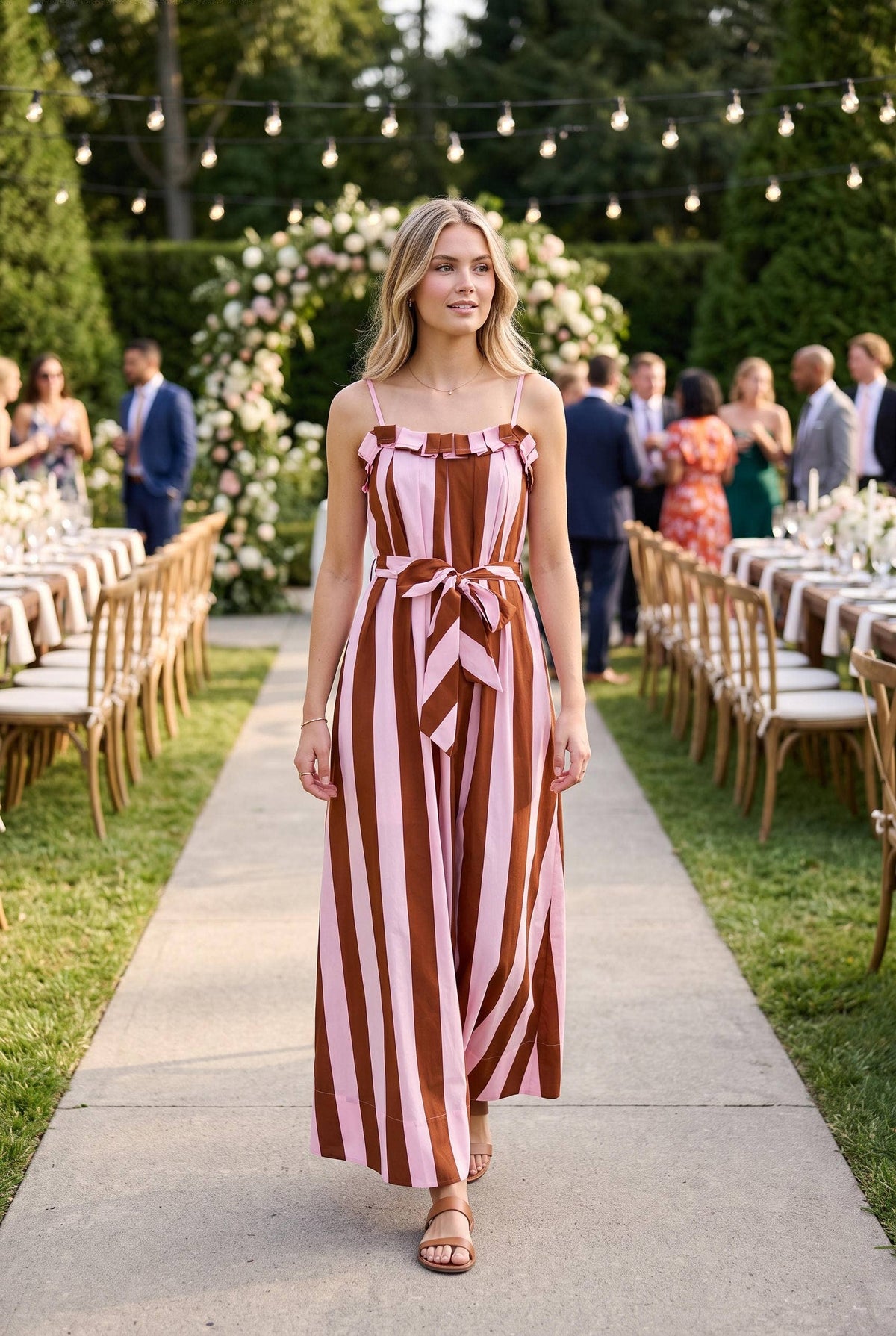 TASKET STRIPE DRESS