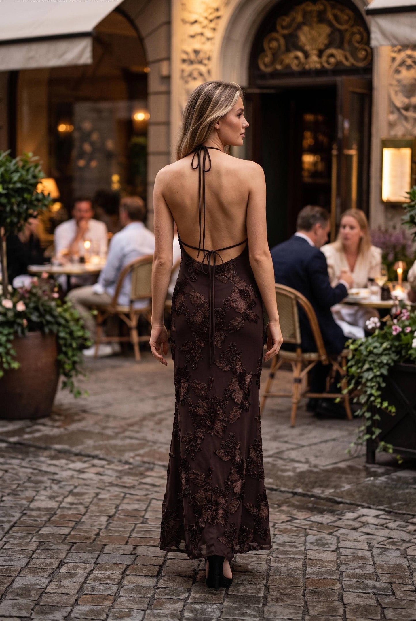 TEXTURED TAVERNA DRESS