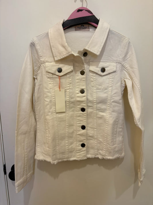 CUSTOM NANTUCKET LOGO BEADED JEAN JACKET