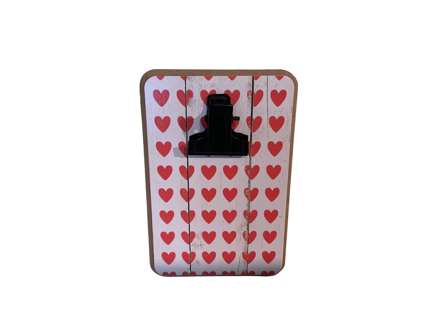 RED HEART MINI CLIPBOARD