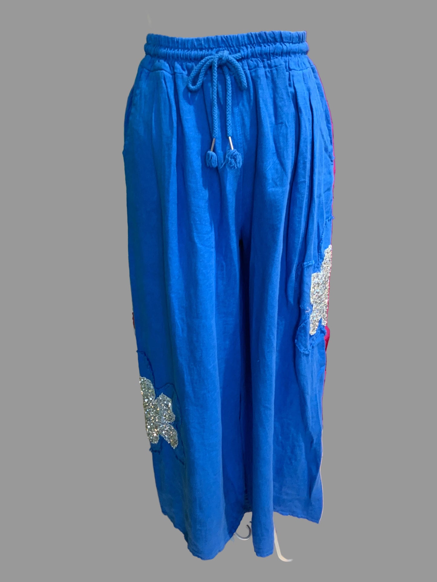 SANREMO FLORAL LINEN PANTS