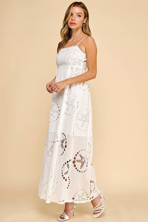 STARFISH  LASER LINEN DRESS
