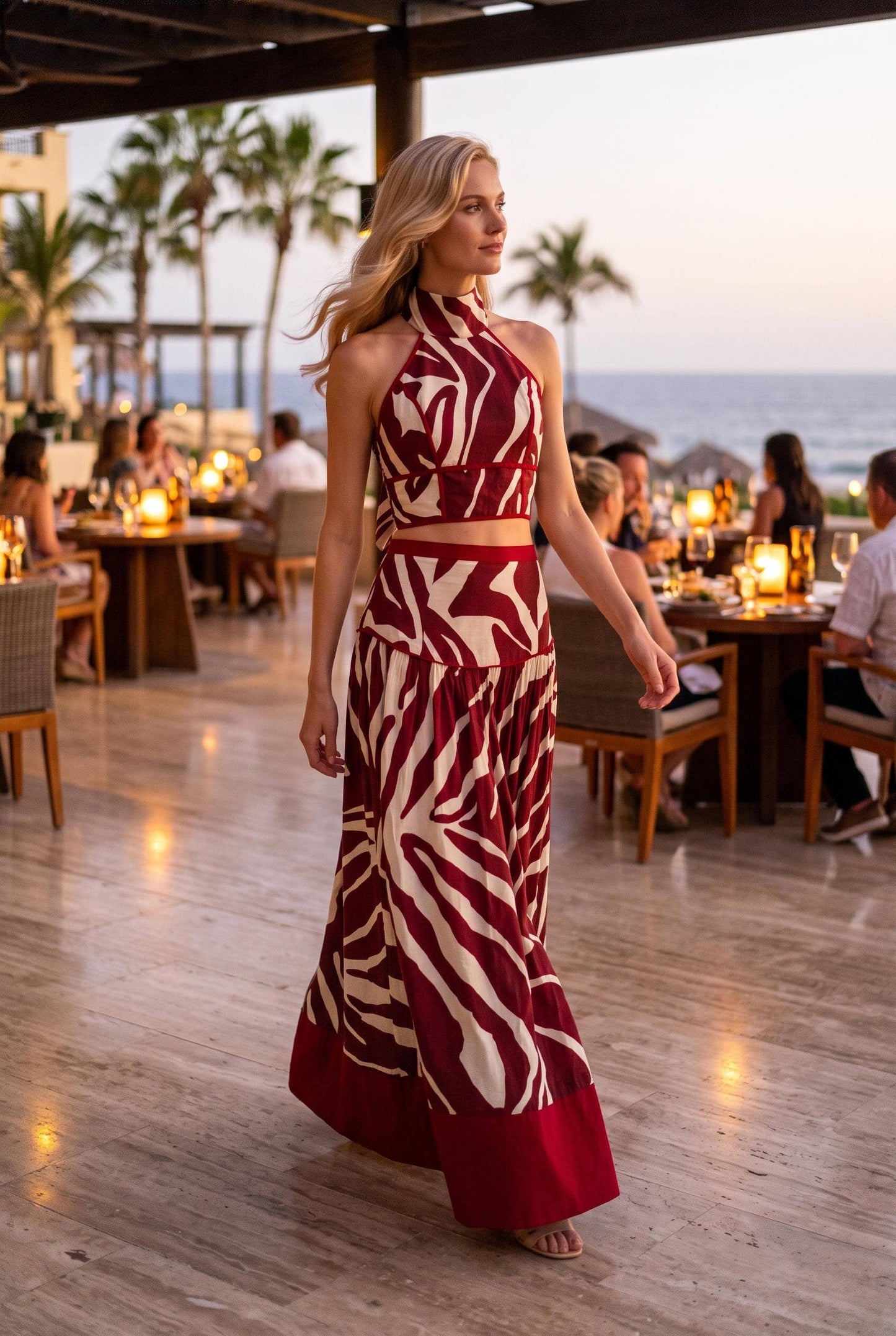 SUDAN ZEBRA TOP & SKIRT SET