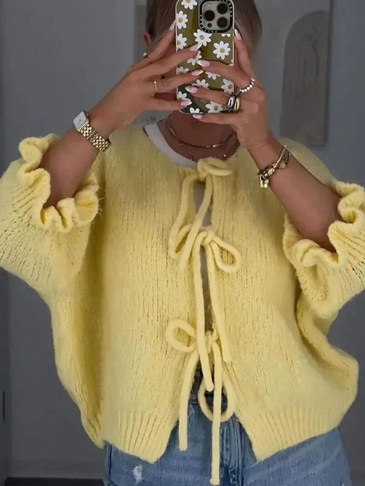 PICNIC PARTY STRING UP CARDIGAN