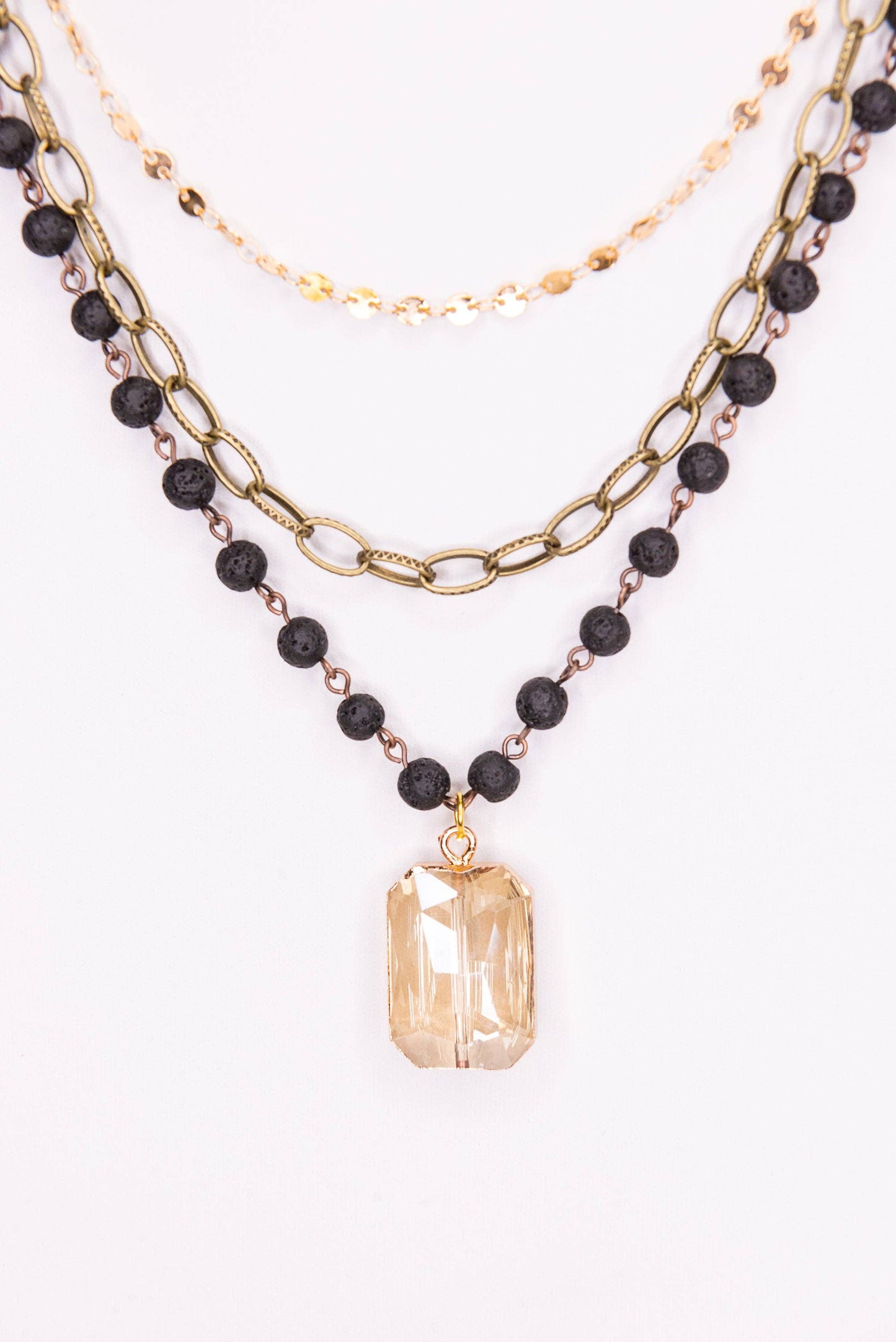 VISA Necklace in  Tri-color
