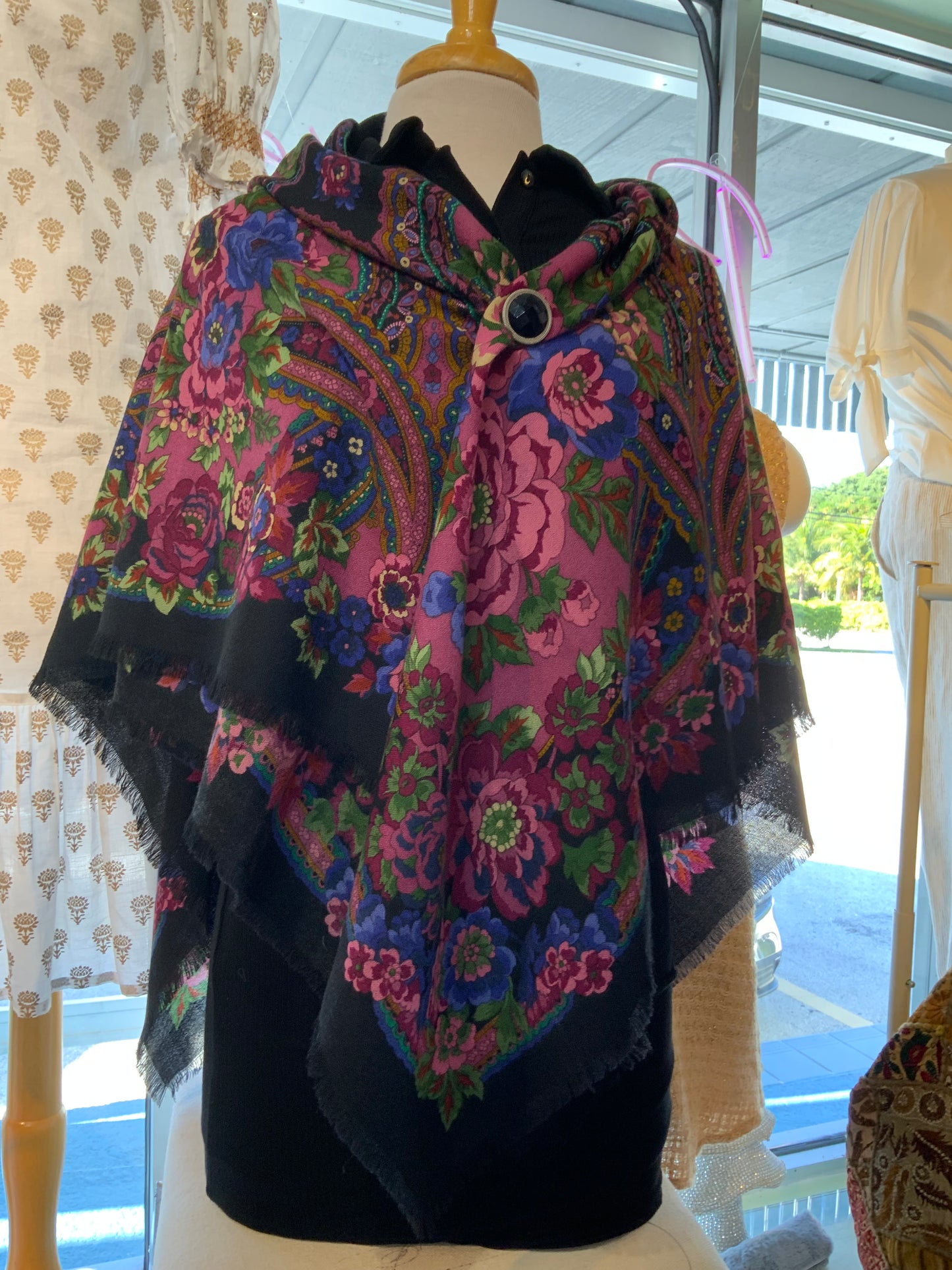 FLORAL DESIGNED SCARF