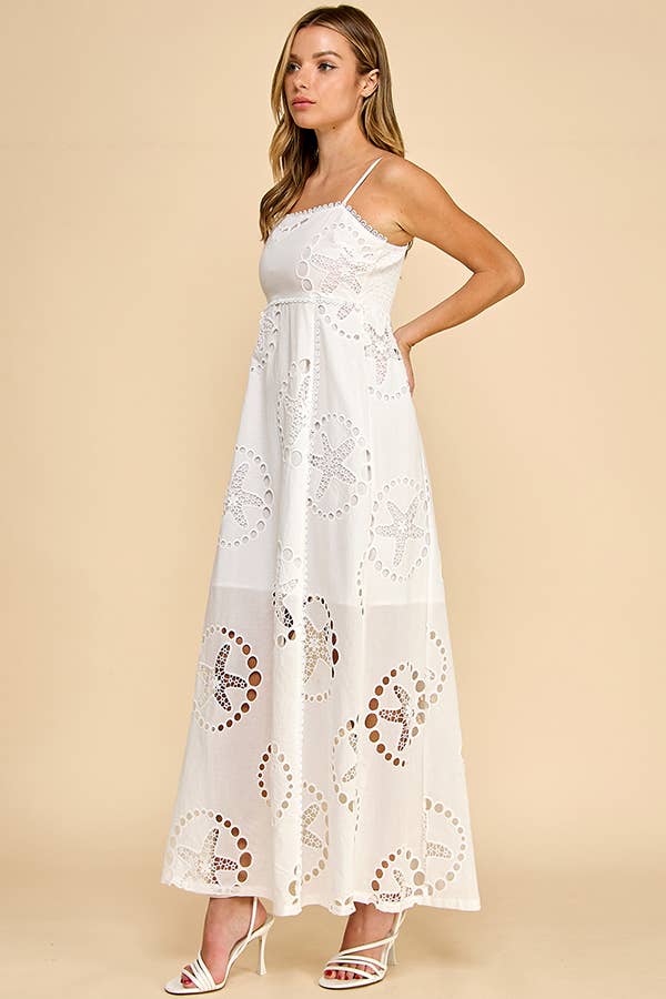 STARFISH  LASER LINEN DRESS