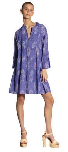 BLUE SHRINE MINI DRESS
