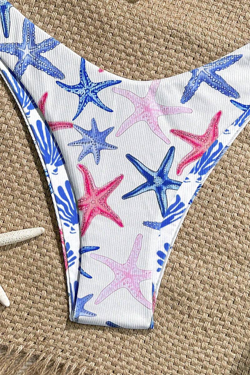Starfish Print Bikini Set